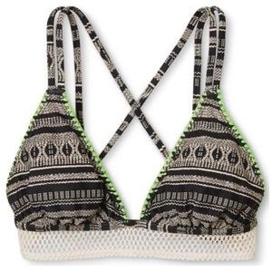 Boho Embroidered Bikini Top Piece